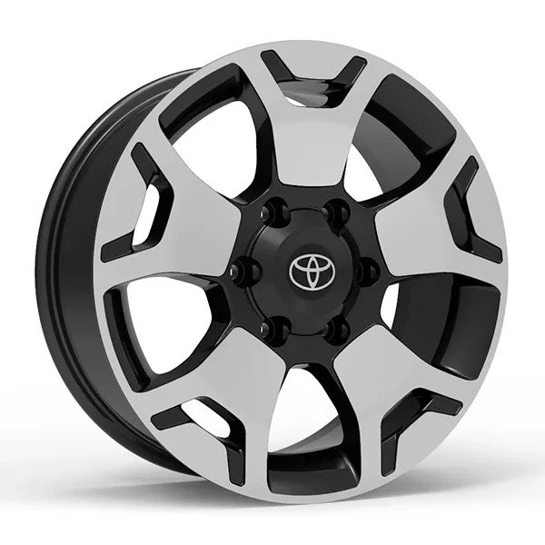 Roda Volcano PLATINUM Aro 17" tala 7" Preto Diamantado