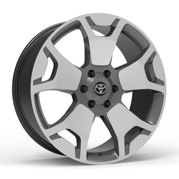 Roda Volcano PLATINUM Aro 22" tala 8,75" Grafite brilhante diamantado