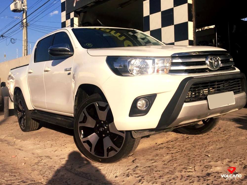 Roda Volcano PLATINUM Aro 22" tala 8,75" Preto Diamantado