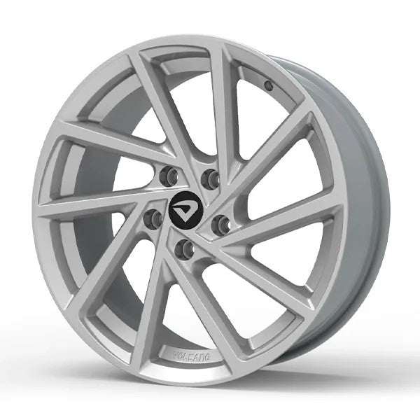 Roda Volcano R-SEVEN Aro 18" tala 7" Prata - Chevrolet, VW, Ford, FIAT, Honda, Hyundai, Toyota, Nissan, KIA, Renault, PEUGEOT, Citroën