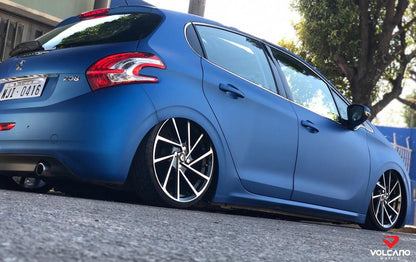 Roda Volcano R-SEVEN Aro 18" tala 7" Preto Diamantado - Chevrolet, VW, Ford, FIAT, Honda, Hyundai, Toyota, Nissan, KIA, Renault, PEUGEOT, Citroën