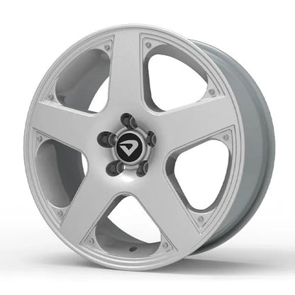 Roda Volcano SANTA MÔNICA Aro 17" tala 6" Prata