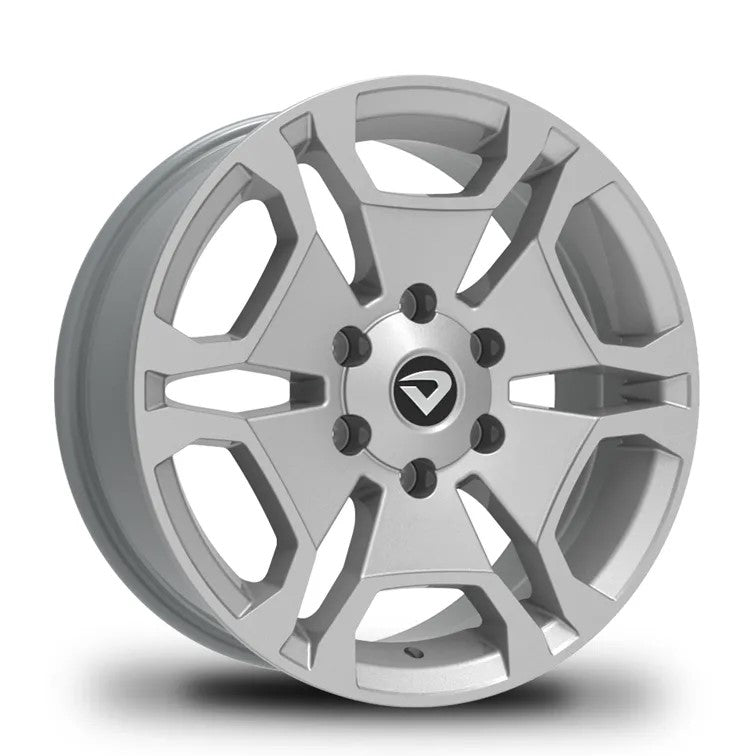 Roda Volcano SRX aro 18" Tala 7 - Prata