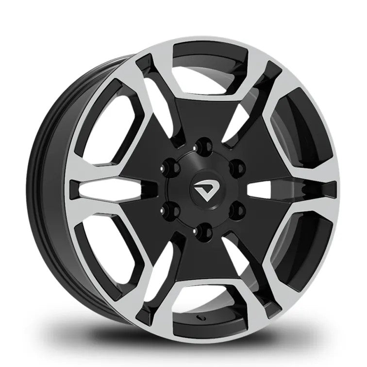 Roda Volcano SRX aro 18" Tala 7 - Preto Diamantado