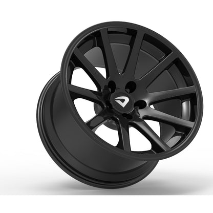 Roda Volcano STOCK LIGHT Aro 18" tala 10,5" Preto Brilhante