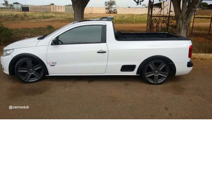 Roda Volcano V80 Saveiro G5 - Aro 18" tala 6" Grafite Fosco