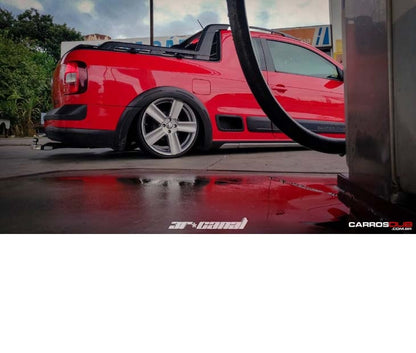 Roda Volcano V80 Saveiro G5 - Aro 18" tala 6" Grafite Fosco