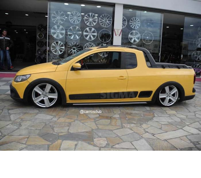 Roda Volcano V80 Saveiro G5 - Aro 18" tala 6" Prata Brilhante