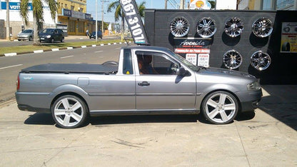 Roda Volcano V80 Saveiro G5 - Aro 18" tala 6" Prata Brilhante