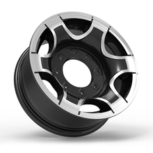 Roda Volcano VD01 F250 Aro 16" tala 7" Preto Diamantado