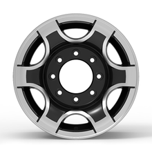 Roda Volcano VD01 F250 Aro 16" tala 7" Preto Diamantado