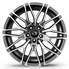 Roda X6 M Aro 18" tala 8"  Diamantada Total Grafite Fosco