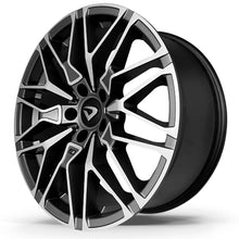 Roda X6 M Aro 18" tala 8"  Diamantada Total Grafite Fosco