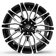 Roda X6 M Aro 18" tala 8"  Diamantada Total Preto Brilhante