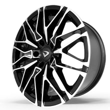 Roda X6 M Aro 18" tala 8"  Diamantada Total Preto Brilhante