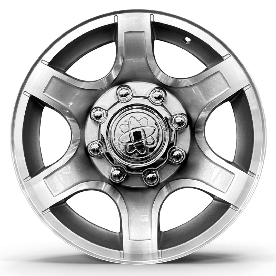 Roda XLT Aro 18" tala 7"  Furação 8x170 -  Diamantada Total Prata Brilhante