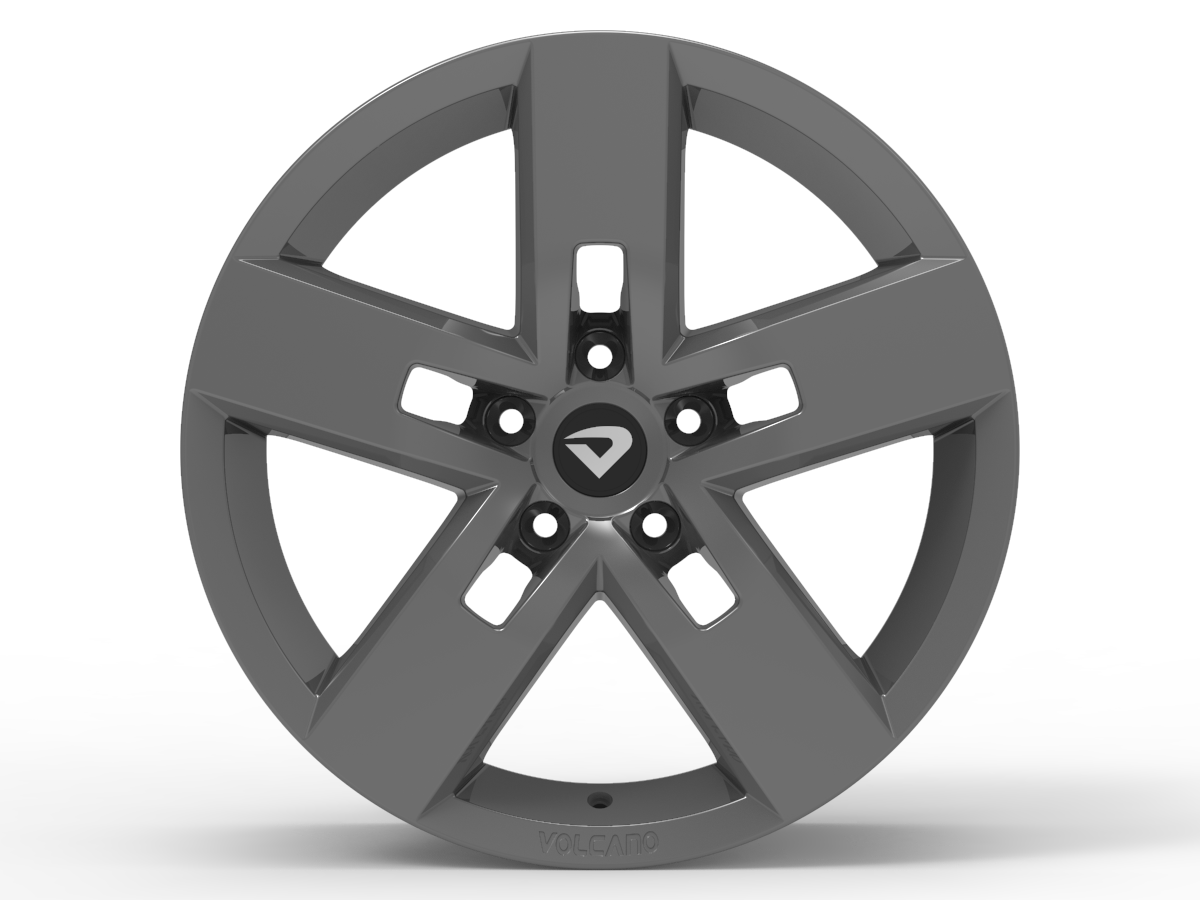 Roda Volcano STRONG Aro 17" tala 6" Grafite Fosco