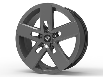 Roda Volcano STRONG Aro 17" tala 6" Grafite Fosco