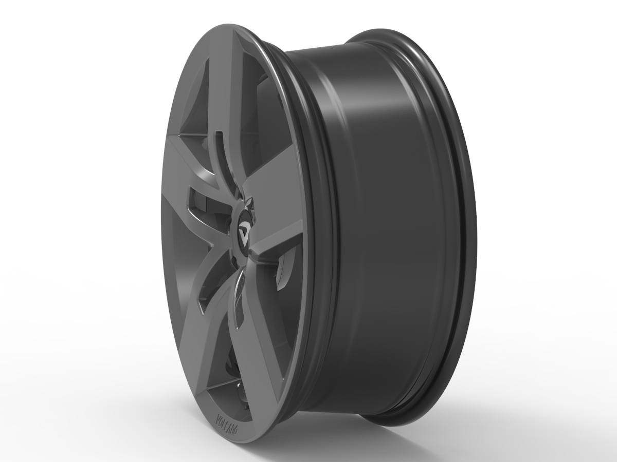 Roda Volcano STRONG Aro 17" tala 6" Grafite Fosco