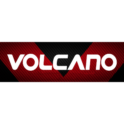 Tampa Placa Volcano carros exposição 40cm x 14cm Kit Com 2